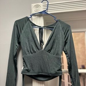 12th Tribe Nala Emerald Crop Top